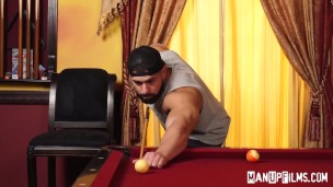 Damien Stone got hustled in pool, instead of getting his money back, he gets some dick instead!